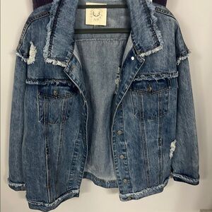 Denim Distressed Jacket